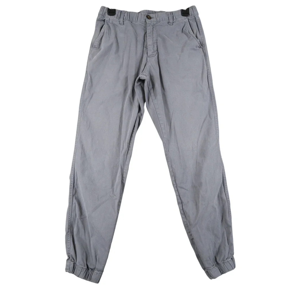 Bearbottom Joggers Mens M Grey Stretch Twill Cuffed Casual Everyday Wear